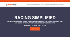 Desktop Screenshot of getraceday.com